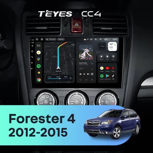 Штатная магнитола Teyes CC4 6/64 Subaru Forester 4 SJ (2012-2015) Тип-B