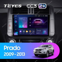 Штатная магнитола Teyes CC3 2K 4/64 Toyota Land Cruiser Prado 150 (2009-2013) F1 Тип-B