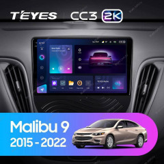 Штатная магнитола Teyes CC3 2K 4/32 Chevrolet Malibu 9 (2015-2023) F1