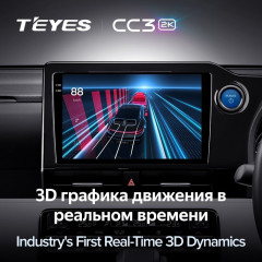 Штатная магнитола Teyes CC3 2K 4/32 Toyota Noah 4 R90 (2022-2023) Правый руль