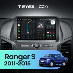 Штатная магнитола Teyes CC4 6/64 Ford Ranger 3 (2011-2015) F1