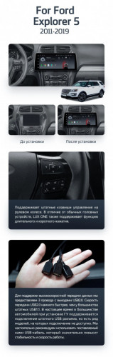 Штатная магнитола Teyes LUX ONE 4/32 Ford Explorer 5 (2011-2019)