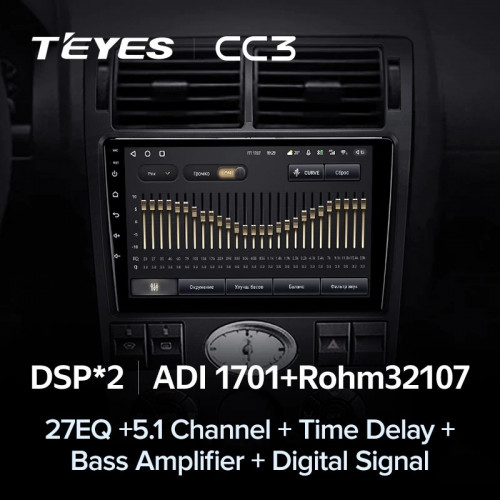 Штатная магнитола Teyes CC3 6/128 Ford Mondeo 3 (2000-2007) F1