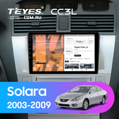 Штатная магнитола Teyes CC3L 4/32 Toyota Camry Solara (2003-2009)