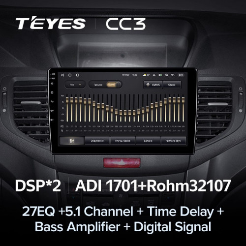 Штатная магнитола Teyes CC3 6/128 Honda Accord 8 (2008-2012)