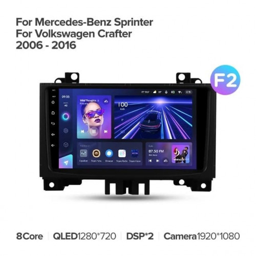 Штатная магнитола Teyes CC3 6/128 Volkswagen Crafter (2006-2016) F2