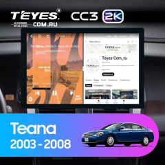 Штатная магнитола Teyes CC3 2K 360 6/128 Nissan Teana J31 (2003-2008) F2 (13")