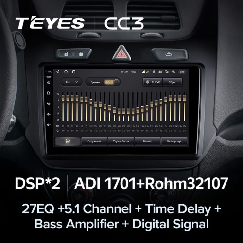 Штатная магнитола Teyes CC3 4/64 Chevrolet Cobalt 2 (2011-2018)