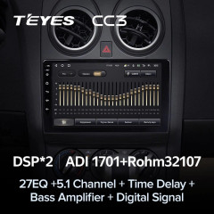 Штатная магнитола Teyes CC3 4/64 Nissan Qashqai 1 J10 (2006-2013) F1