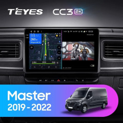 Штатная магнитола Teyes CC3 2K 4/32 Renault Master (2019-2022)