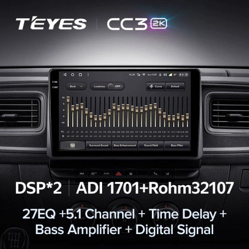 Штатная магнитола Teyes CC3 2K 4/32 Renault Master (2019-2022)