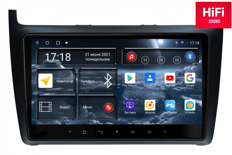 Штатная магнитола Redpower 75134 Volkswagen Polo 5-поколение Mk5 (03.2008-07.2020)