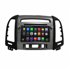 Штатная магнитола Carmedia KD-7021-P6 Hyundai Santa Fe 2006-2010 (3 отверстия под кнопки)