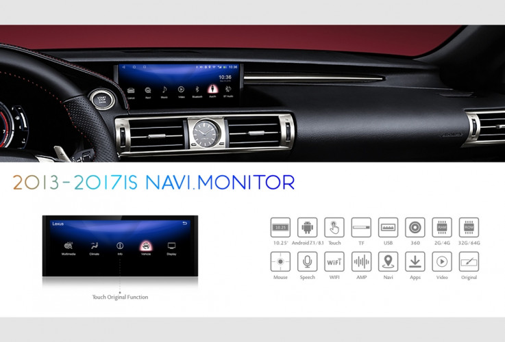 Штатная магнитола Сarmedia BNR-16IS Lexus IS 2015-2020