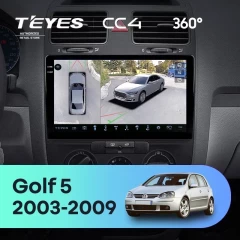 Штатная магнитола Teyes CC4 360 8/128 Volkswagen Golf 5 (2003-2009) F1