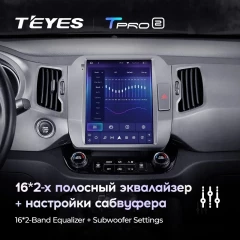 Штатная магнитола Tesla style Teyes TPRO 2 6/128 Kia Sportage 3 SL (2010-2016) Тип-C