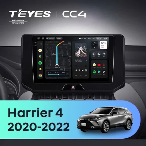 Штатная магнитола Teyes CC4 6/64 Toyota Harrier 4 XU80 (2020-2022)