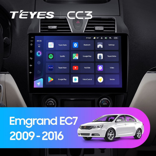 Штатная магнитола Teyes CC3 6/128 Geely Emgrand EC7 1 (2009-2016)