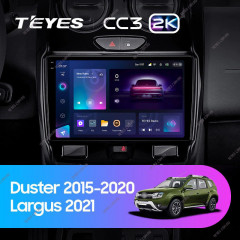 Штатная магнитола Teyes CC3 2K 6/128 Renault Duster (2015-2020) F2