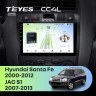 Штатная магнитола Teyes CC4L 6/64 Hyundai Santa Fe SM (2000-2012)