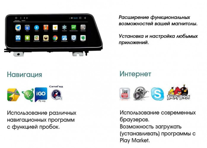 Штатная магнитола Radiola RDL-LEX-RX Lexus RX 2015-2018