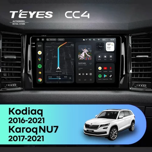 Штатная магнитола Teyes CC4 8/128 Skoda Kodiaq (2016-2021) F2