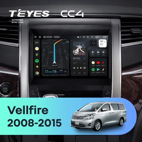 Штатная магнитола Teyes CC4 6/64 Toyota Vellfire (2008-2015)
