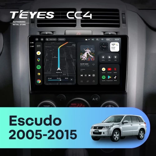 Штатная магнитола Teyes CC4 8/128 Suzuki Escudo (2005-2015)