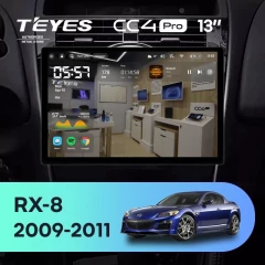 Штатная магнитола Teyes CC4 Pro 12/256 Mazda RX-8 SE (2009-2011) (13")