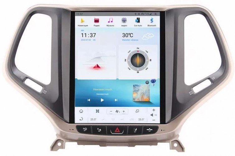 Штатная магнитола Tesla Carmedia ZF-1018G-Q6 Jeep Cherokee 2014+