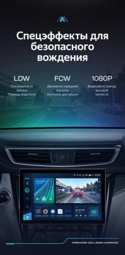 Штатная магнитола Teyes CC3 2K 6/128 Nissan Qashqai 2 (2013-2021) F2 Тип-C (13")