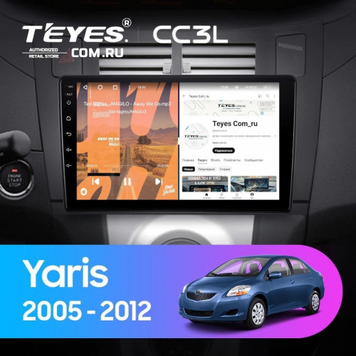 Штатная магнитола Teyes CC3L 4/32 Toyota Yaris XP90 (2005-2012) F1
