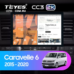 Штатная магнитола Teyes CC3 2K 6/128 Volkswagen Caravelle T6 (2015-2020) (13")
