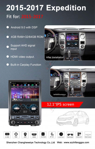 Штатная магнитола Carmedia ZF-1316-DSP Ford Expedition 2015-2017