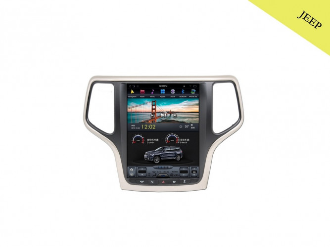 Штатная магнитола Tesla Carmedia ZF-1217G-DSP Jeep Grand Cherokee 2013+ шампань