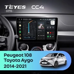 Штатная магнитола Teyes CC4 6/64 Toyota Aygo B40 (2014-2021) F1