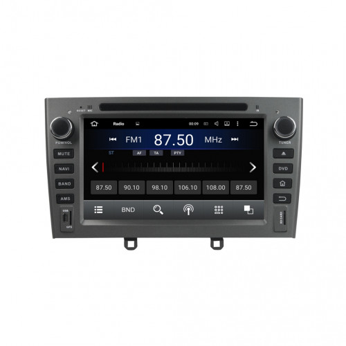 Штатная магнитола Carmedia XN-7604g-P6 Peugeot 408 2012+ Серый