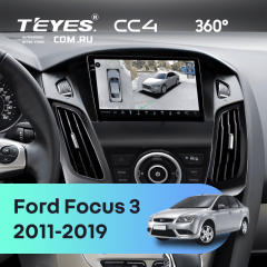 Штатная магнитола Teyes CC4 360 8/128 Ford Focus 3 (2011-2019) (черная) F3