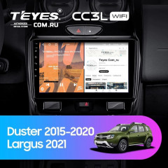 Штатная магнитола Teyes CC3L WiFi 2/32 Lada Largus 2021+ F1