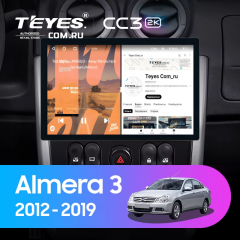Штатная магнитола Teyes CC3 2K 4/32 Nissan Almera 3 G15 (2012-2019) F2 (11")
