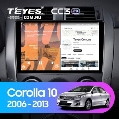 Штатная магнитола Teyes CC3 2K 4/64 Toyota Corolla 10 E140 E150 (2006-2013) Тип-A (11&quot;)