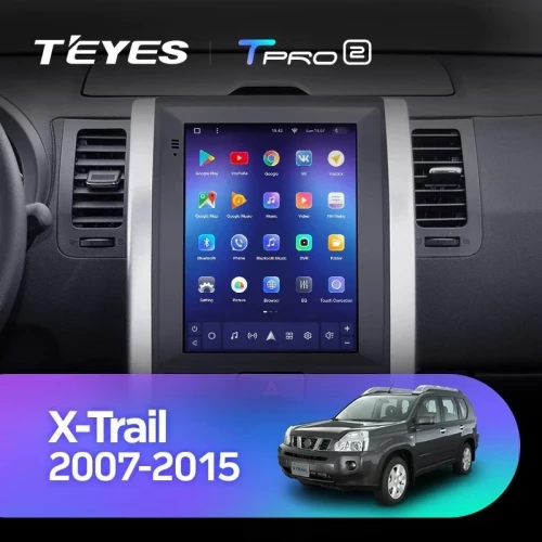 Штатная магнитола Tesla style Teyes TPRO 2 6/128 Nissan X-Trail T31 (2007-2015) F2