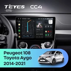 Штатная магнитола Teyes CC4 6/64 Toyota Aygo B40 (2014-2021) F2