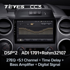 Штатная магнитола Teyes CC3 4/64 Citroen Berlingo 2 B9 (2008-2019)