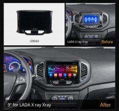 Штатная магнитола Carmedia OL-9064-Q Lada Xray