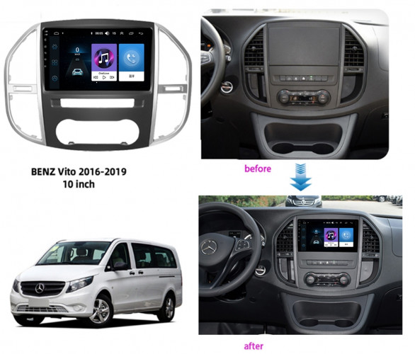 Штатная магнитола Carmedia OL-1946-Q Mercedes-Benz Vito 2014+