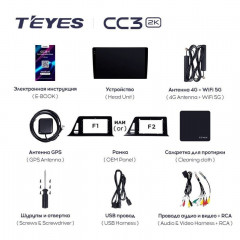 Штатная магнитола Teyes CC3 2K 6/128 Toyota C-HR (2016-2020) F2 Правый руль