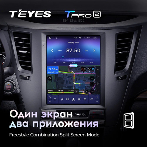 Штатная магнитола Tesla style Teyes TPRO 2 4/32 Subaru Outback 4 BR Legacy 5 (2009-2014)
