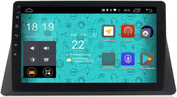 Штатная магнитола Parafar PF987Lite Honda Crosstour