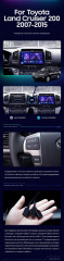 Штатная магнитола Teyes CC3 2K 4/32 Toyota Land Cruiser 200 (2007-2015) F1